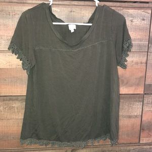 Women’s top size M cover stitched
